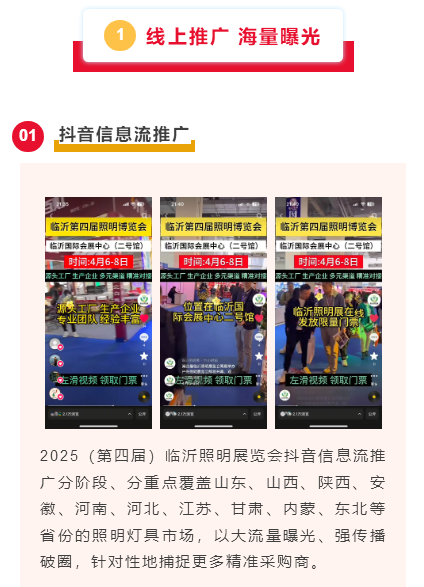 2025（第四届）临沂照明展览会线上线下齐发力，多项举措，保证展会效果！(图2)